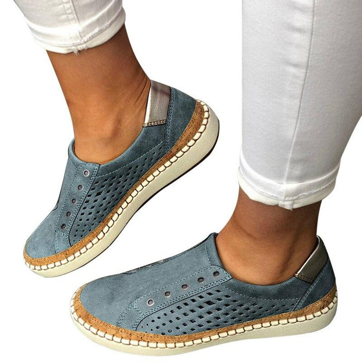 Mirla | Andningsbara Vulkaniserade Genombrutna Lätta Sneakers-Eva Jonsson