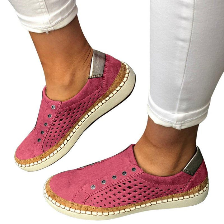Mirla | Andningsbara Vulkaniserade Genombrutna Lätta Sneakers-Eva Jonsson