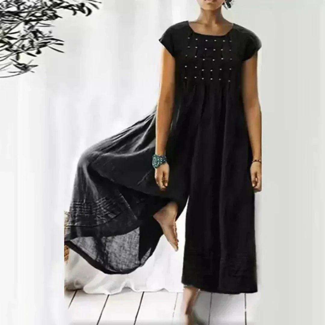 Mirla | Andningsbart bomulls-linnekjol-Eva Jonsson