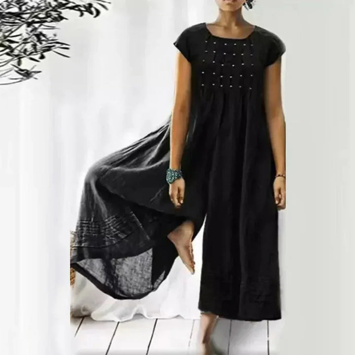 Mirla | Andningsbart bomulls-linnekjol-Eva Jonsson