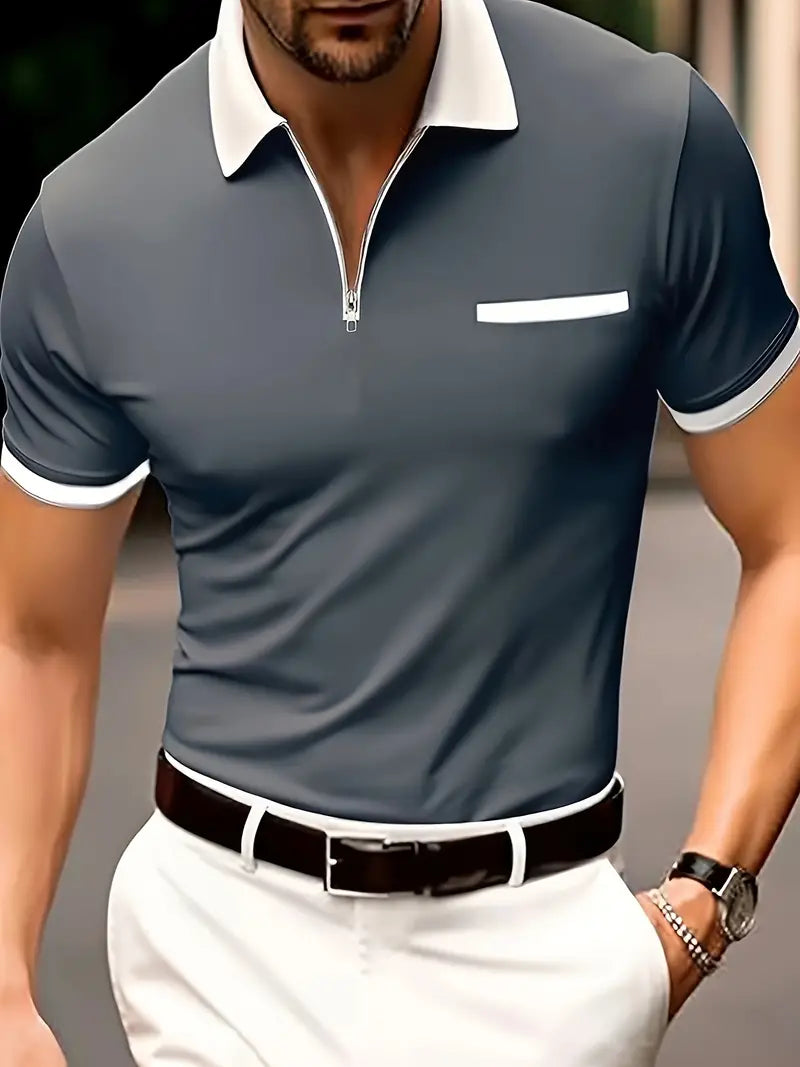 Mirla | Andningsbart golfshirt i regular fit för herrar-Eva Jonsson