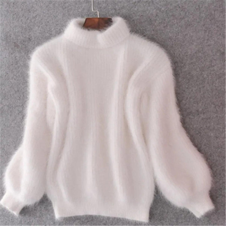 Mirla | Angora Sweater - Lättstickad tröja dam-Eva Jonsson