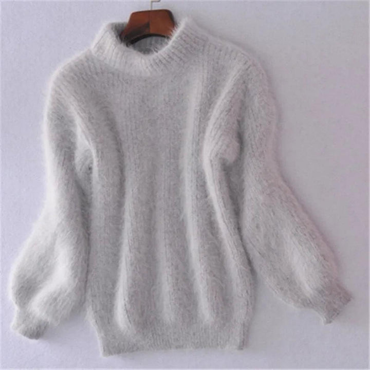 Mirla | Angora Sweater - Lättstickad tröja dam-Eva Jonsson