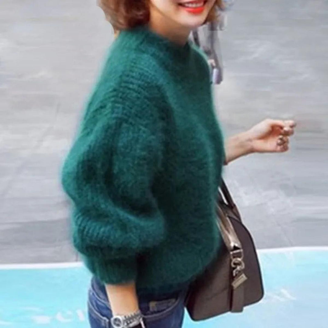 Mirla | Angora Sweater - Lättstickad tröja dam-Eva Jonsson
