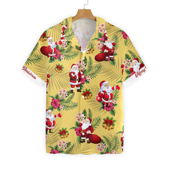 Mirla | Anpassad Namn Glad Jul Santa Claus Anpassad Hawaii-Skorta-Eva Jonsson