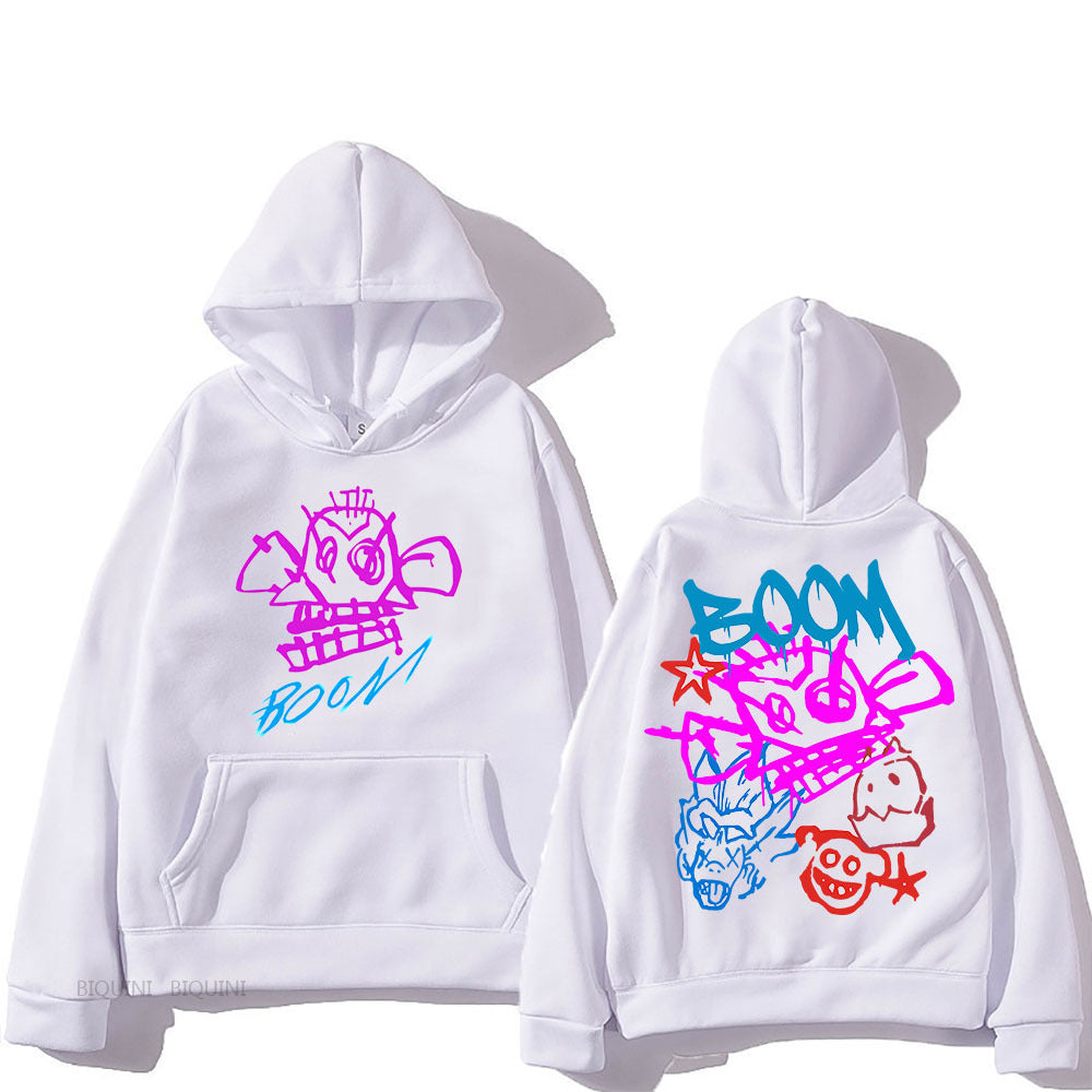 Mirla | Arcane Jinx Cartoon Långärmad-Hoodie-Eva Jonsson