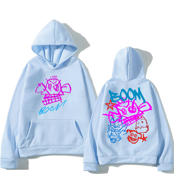Mirla | Arcane Jinx Cartoon Långärmad-Hoodie-Eva Jonsson