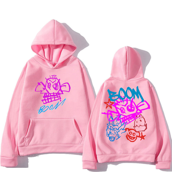 Mirla | Arcane Jinx Cartoon Långärmad-Hoodie-Eva Jonsson