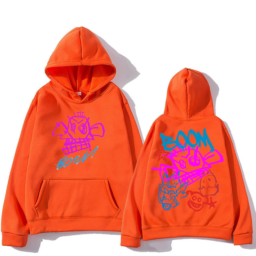 Mirla | Arcane Jinx Cartoon Långärmad-Hoodie-Eva Jonsson