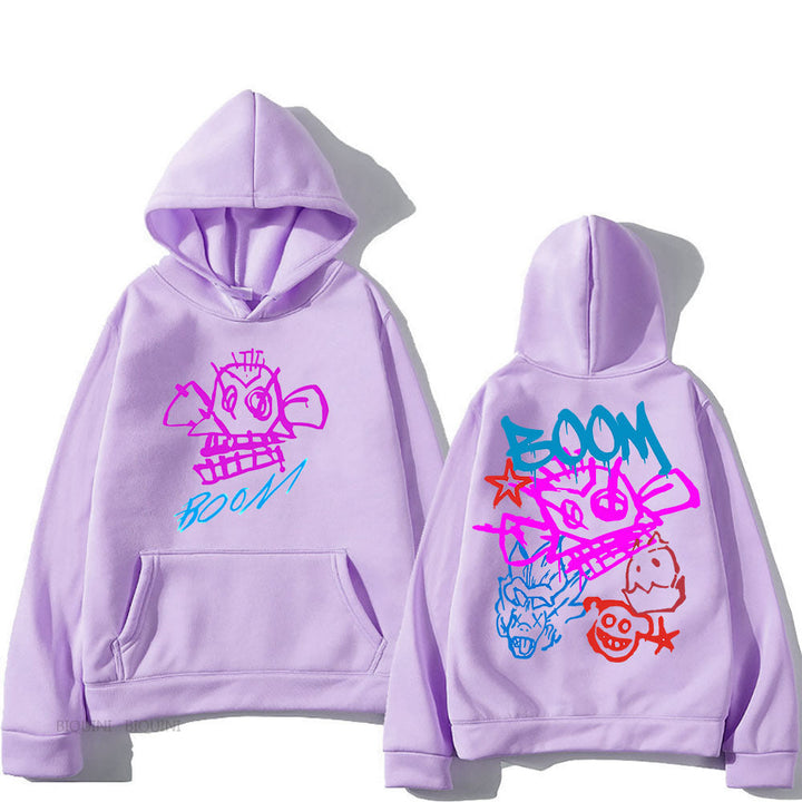 Mirla | Arcane Jinx Cartoon Långärmad-Hoodie-Eva Jonsson