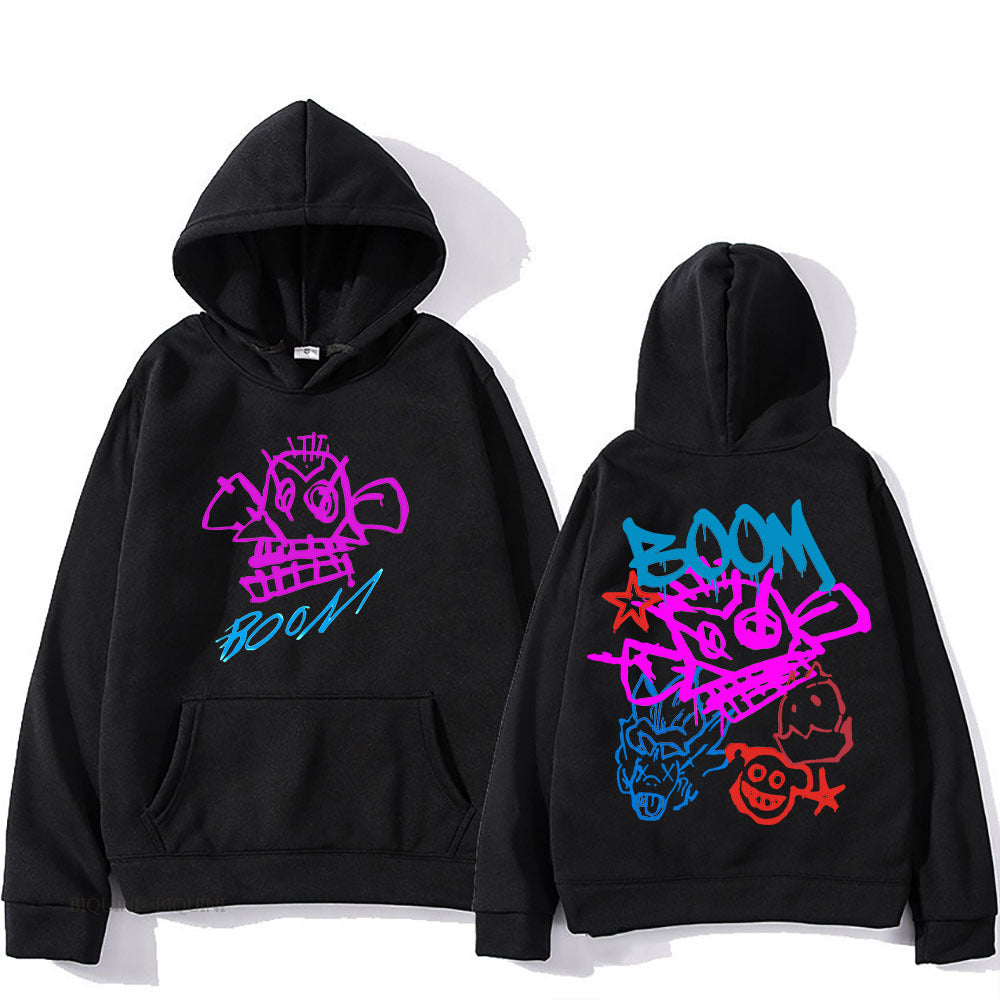 Mirla | Arcane Jinx Cartoon Långärmad-Hoodie-Eva Jonsson