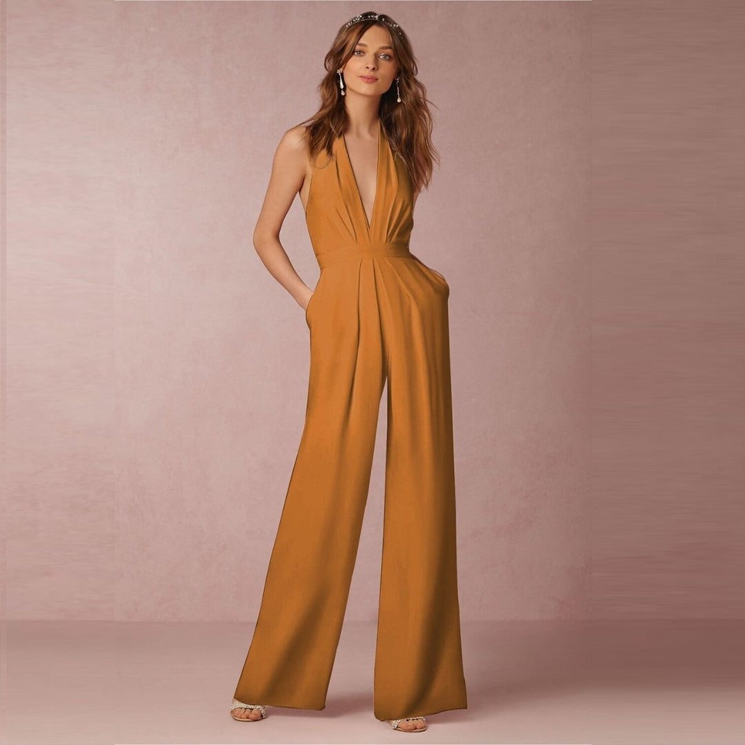 Mirla | Ärmellös Halterneck Jumpsuit-Eva Jonsson