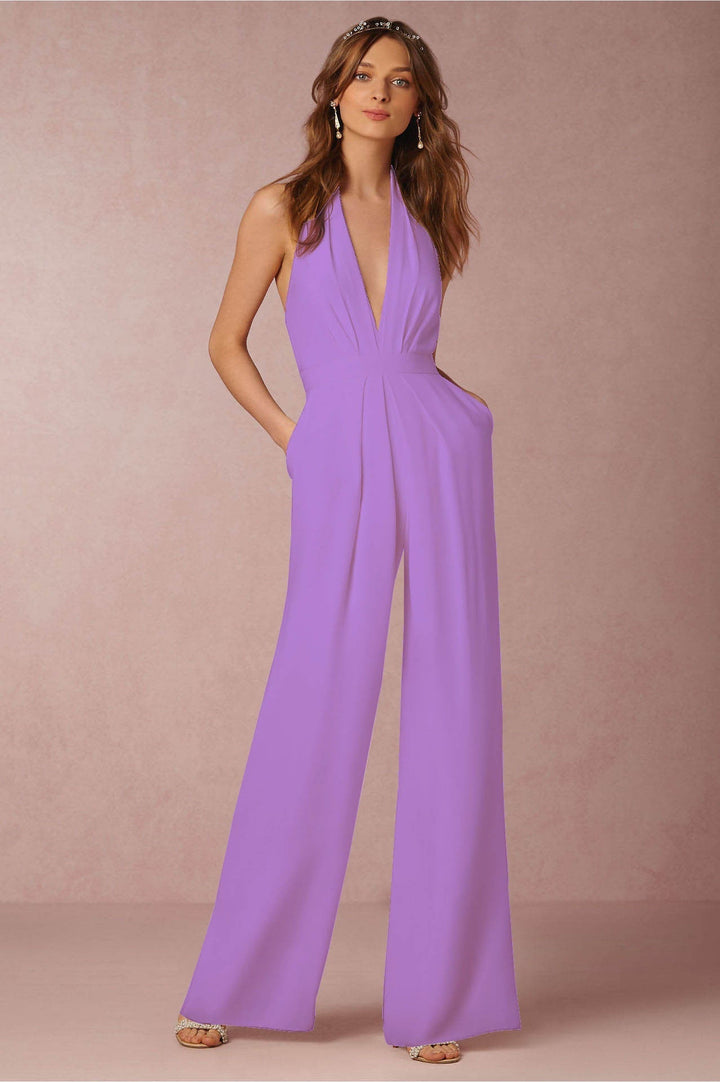 Mirla | Ärmellös Halterneck Jumpsuit-Eva Jonsson