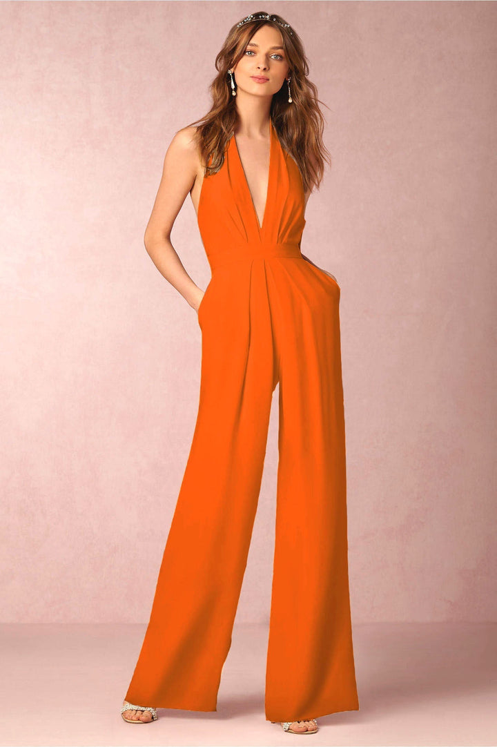 Mirla | Ärmellös Halterneck Jumpsuit-Eva Jonsson