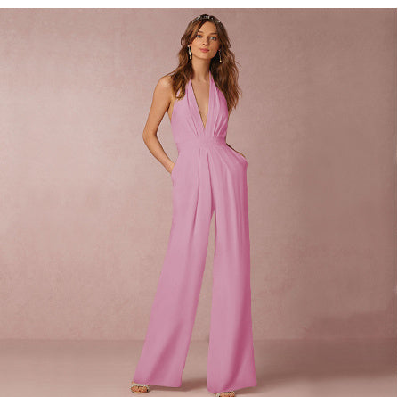 Mirla | Ärmellös Halterneck Jumpsuit-Eva Jonsson