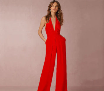 Mirla | Ärmellös Halterneck Jumpsuit-Eva Jonsson
