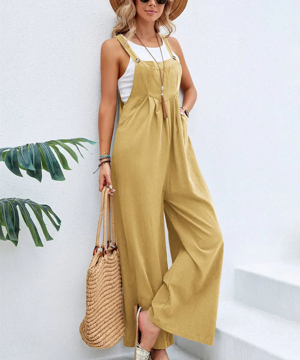 Mirla | Ärmlös Byxdress Lägga Jumpsuit-Eva Jonsson