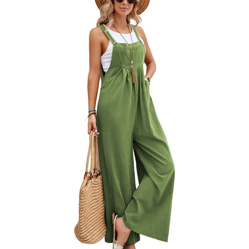Mirla | Ärmlös Byxdress Lägga Jumpsuit-Eva Jonsson