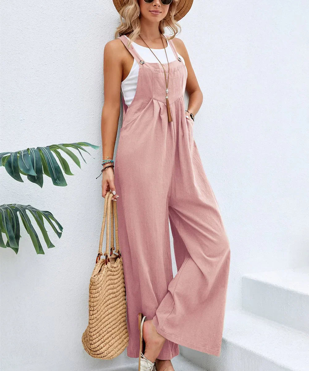 Mirla | Ärmlös Byxdress Lägga Jumpsuit-Eva Jonsson