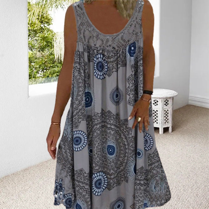 Mirla | Ärmlös Plus Size Sommardress-Eva Jonsson