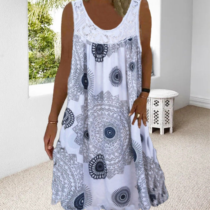 Mirla | Ärmlös Plus Size Sommardress-Eva Jonsson