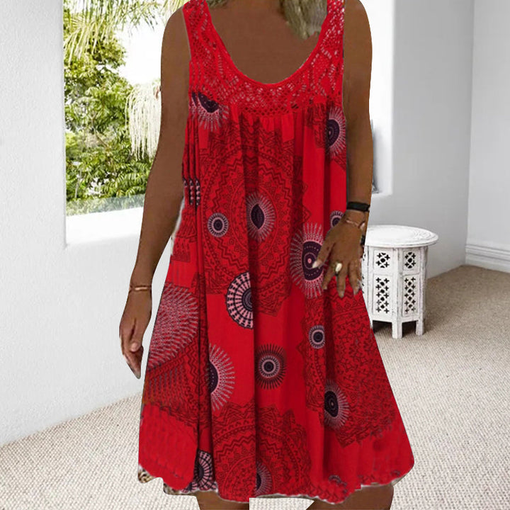 Mirla | Ärmlös Plus Size Sommardress-Eva Jonsson