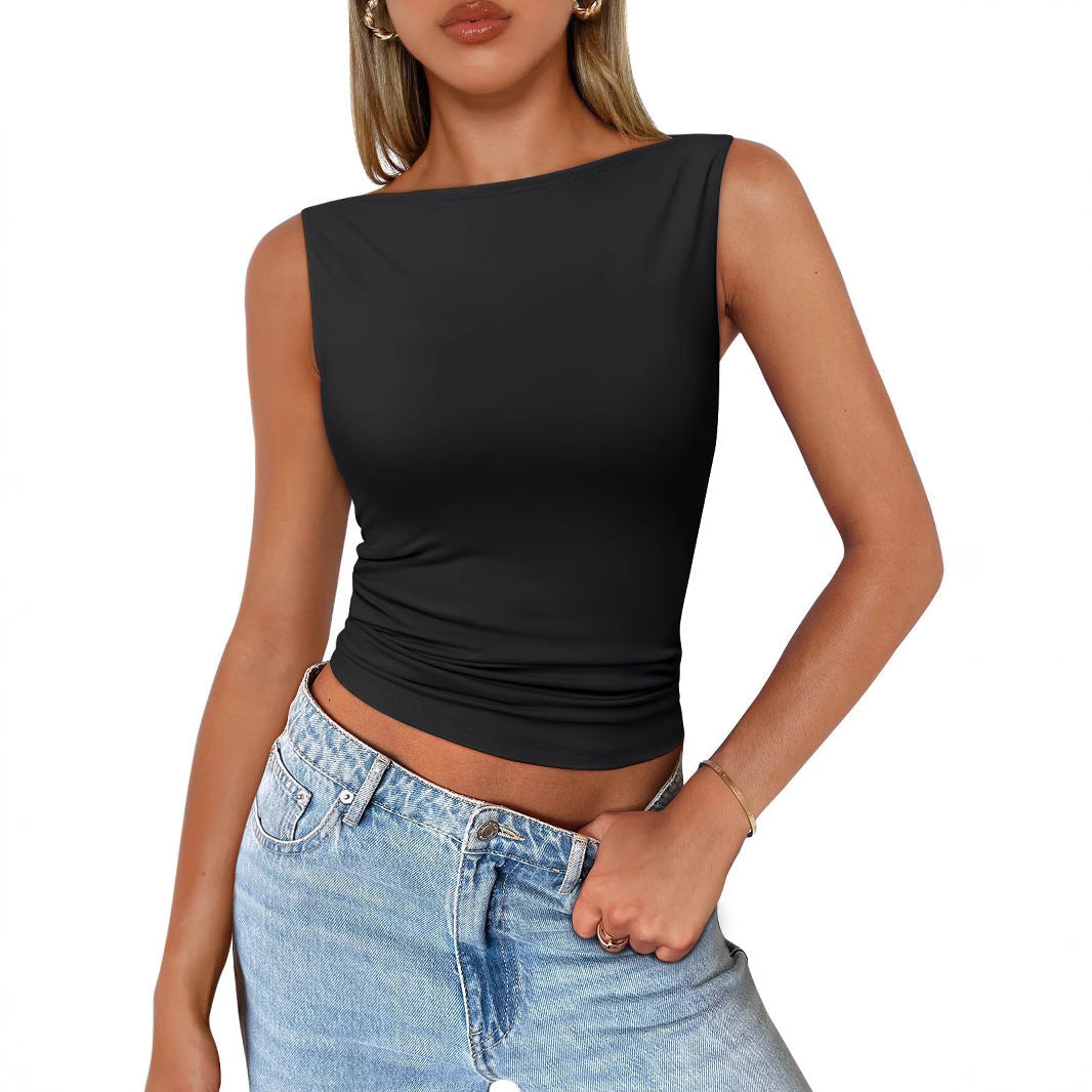 Mirla | Ärmlös Slim Fit Tanktop-Eva Jonsson