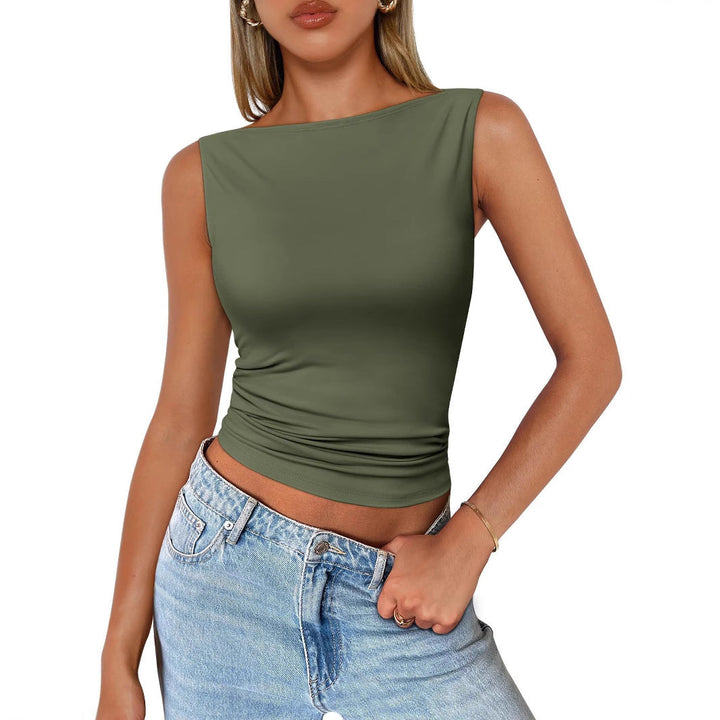 Mirla | Ärmlös Slim Fit Tanktop-Eva Jonsson