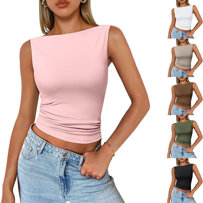 Mirla | Ärmlös Slim Fit Tanktop-Eva Jonsson