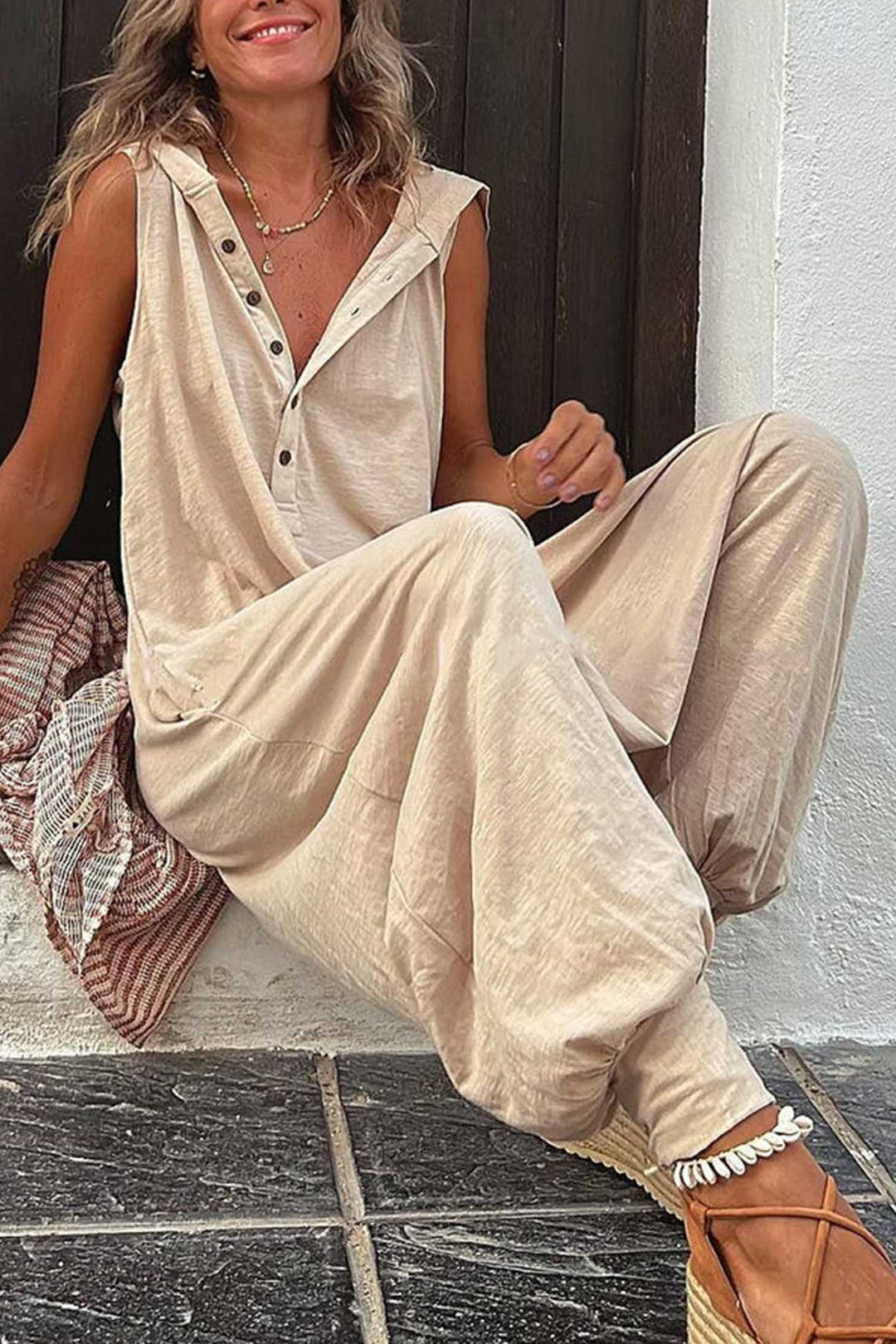 Mirla | Ärmlös kombination med huva-Eva Jonsson