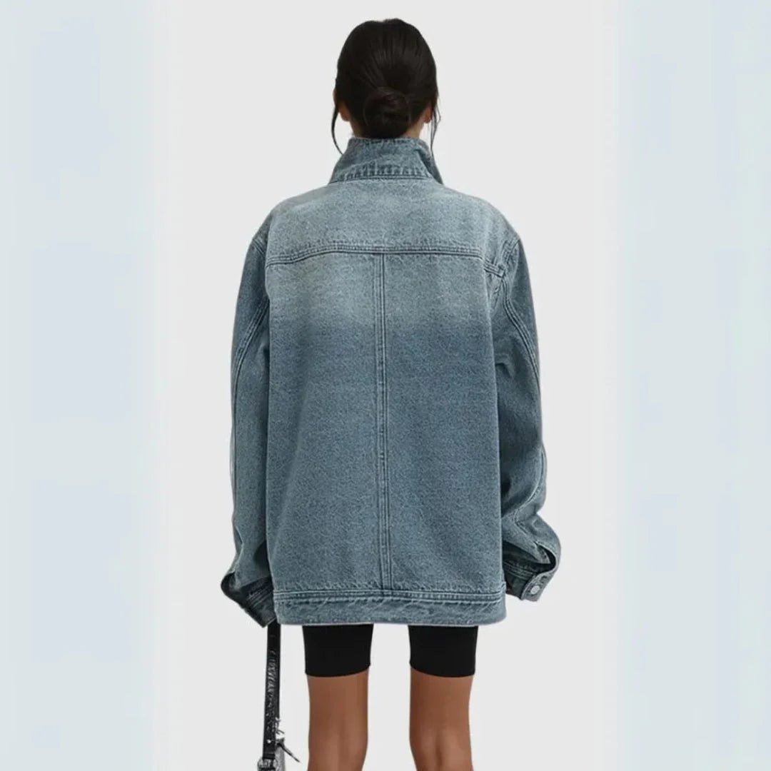 Mirla | Asymmetrisk Jeansjacka-Eva Jonsson
