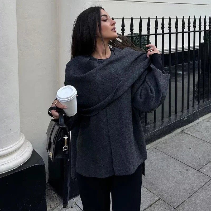 Mirla | Asymmetrisk vinterkappa-Eva Jonsson