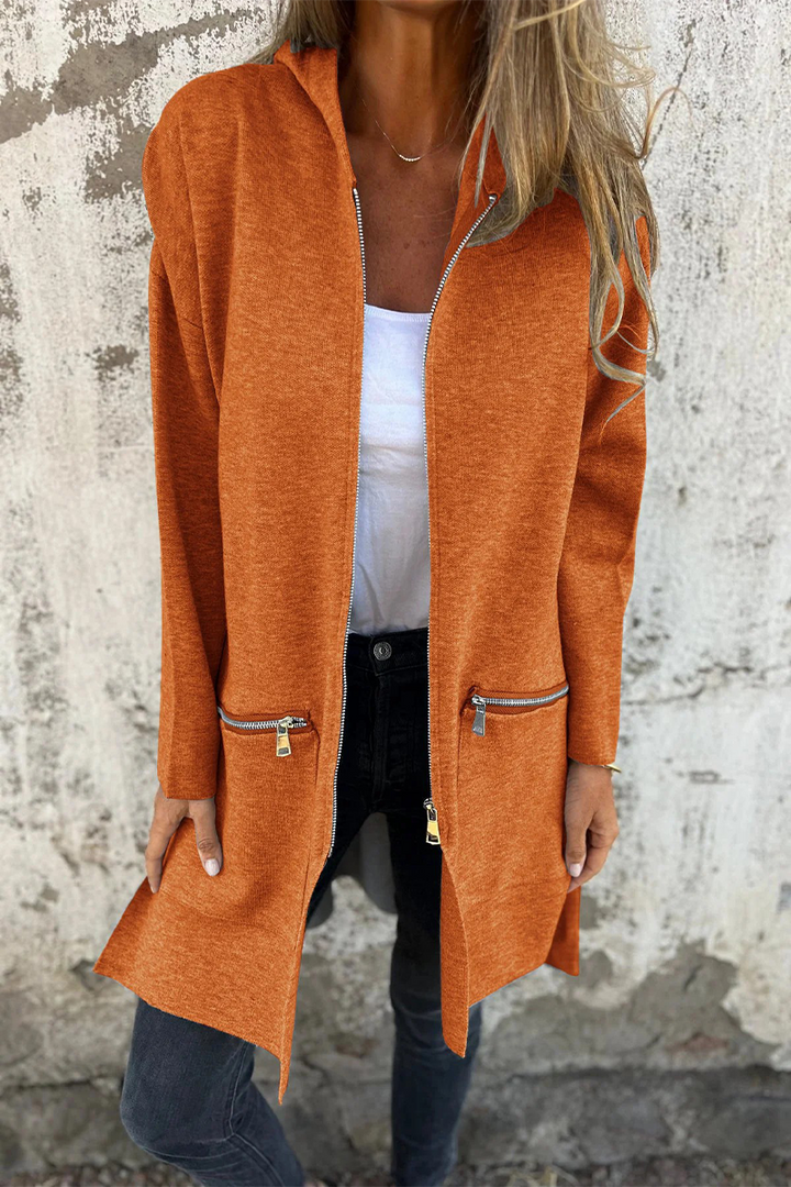 Mirla | Avslappnad Daglig Springa Dragkedja Hoodie Överklädnad - 9 Färger-Eva Jonsson