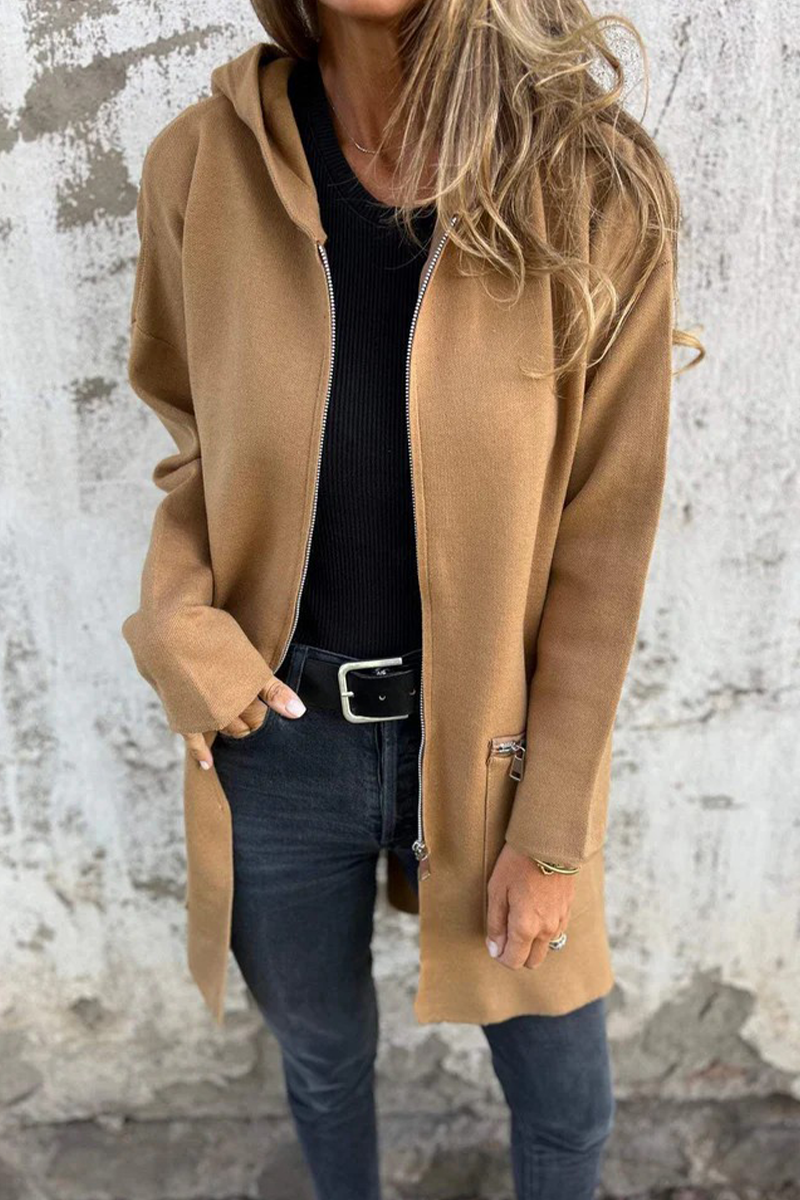Mirla | Avslappnad Daglig Springa Dragkedja Hoodie Överklädnad - 9 Färger-Eva Jonsson