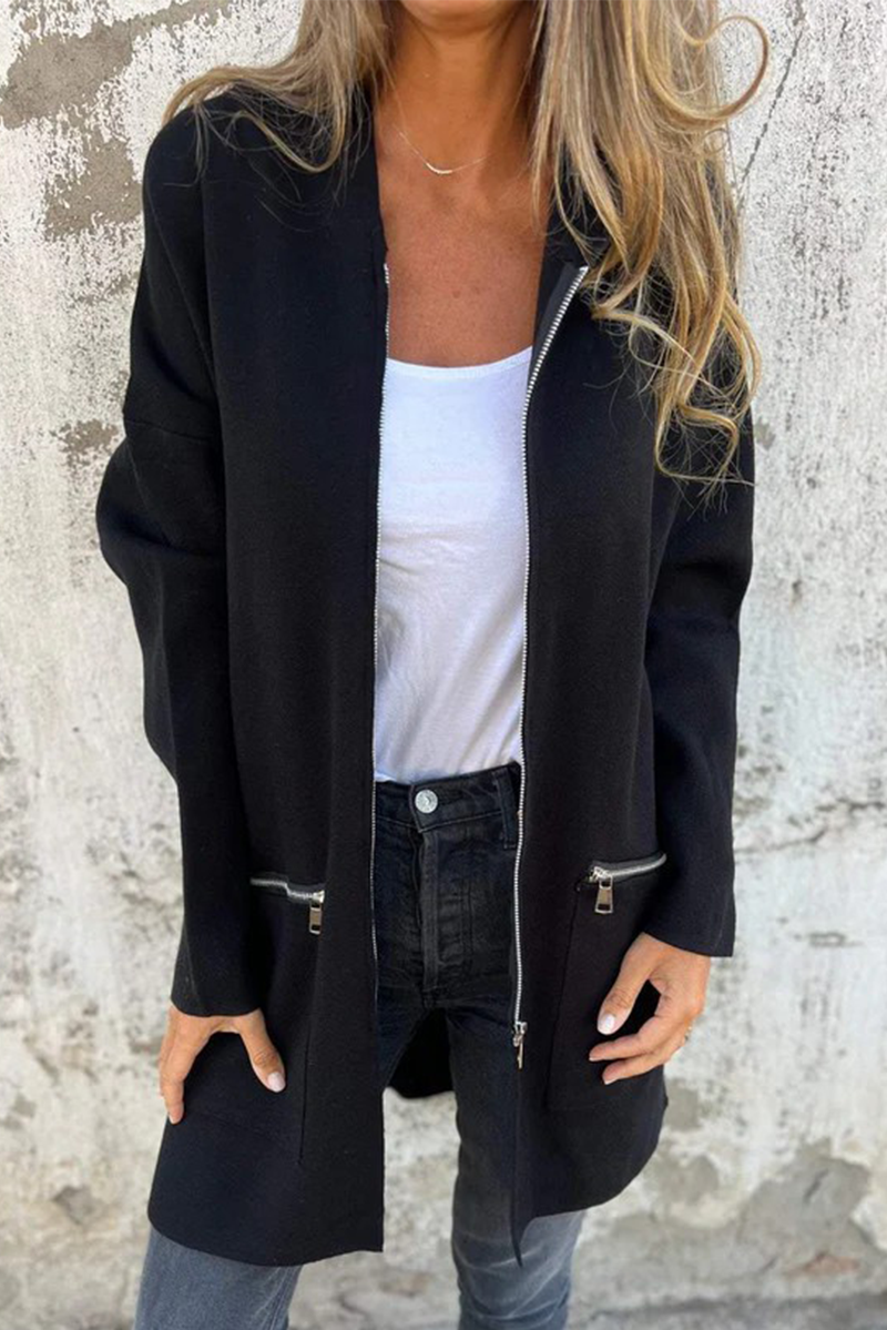 Mirla | Avslappnad Daglig Springa Dragkedja Hoodie Överklädnad - 9 Färger-Eva Jonsson