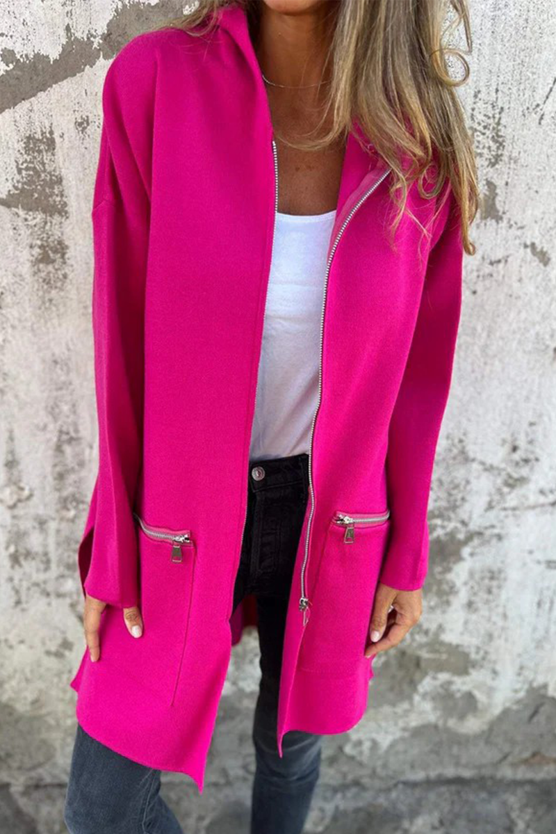 Mirla | Avslappnad Daglig Springa Dragkedja Hoodie Överklädnad - 9 Färger-Eva Jonsson