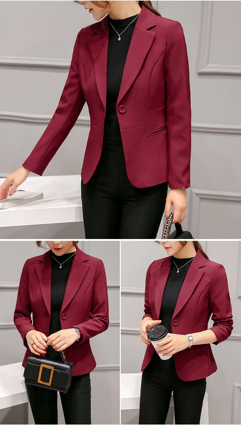 Mirla | Avslappnad Fickor Kort Blazer-Eva Jonsson