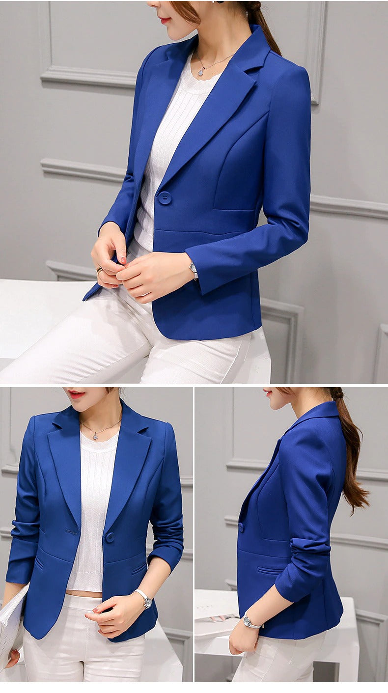 Mirla | Avslappnad Fickor Kort Blazer-Eva Jonsson