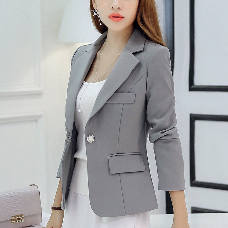Mirla | Avslappnad Fickor Kort Blazer-Eva Jonsson