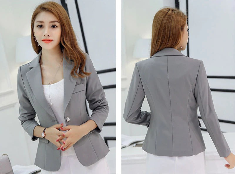 Mirla | Avslappnad Fickor Kort Blazer-Eva Jonsson