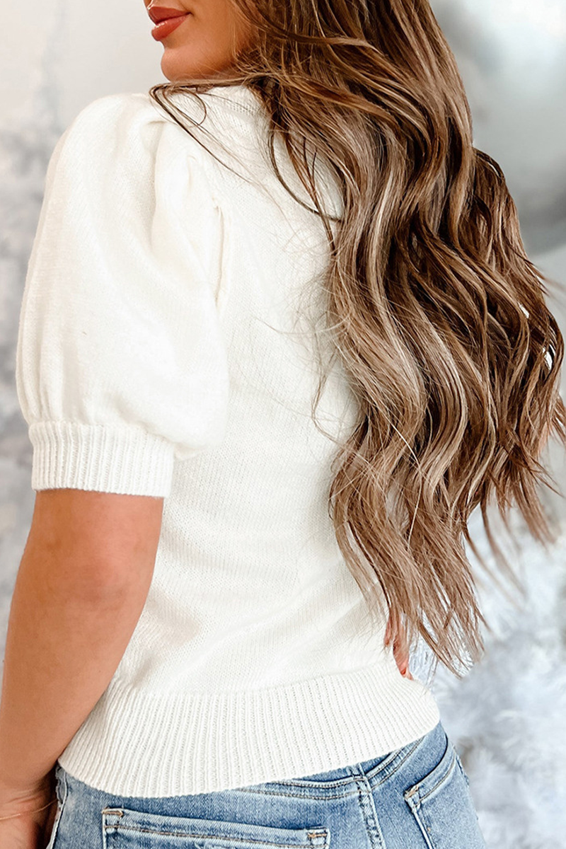 Mirla | Avslappnad Julgran Paljetter Patchwork Halv Turtleneck Tröja-Eva Jonsson