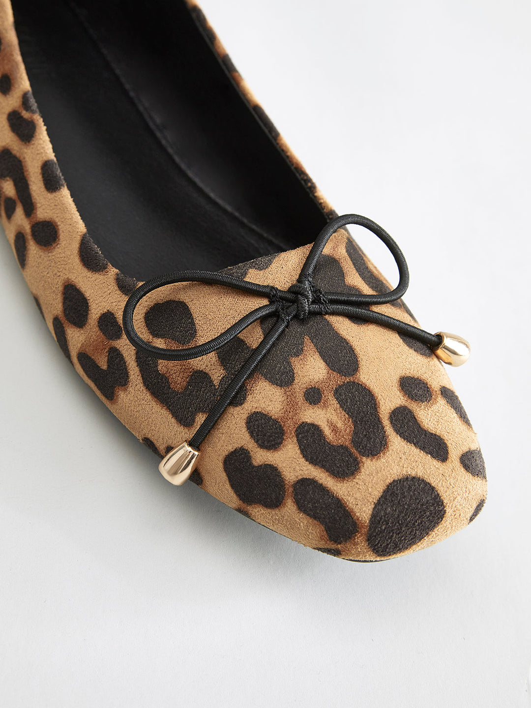 Mirla | Båge Dekor Leopardtryck Ballerinas-Eva Jonsson