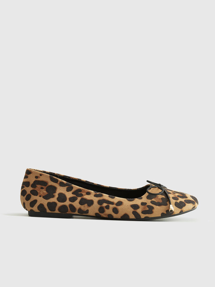 Mirla | Båge Dekor Leopardtryck Ballerinas-Eva Jonsson