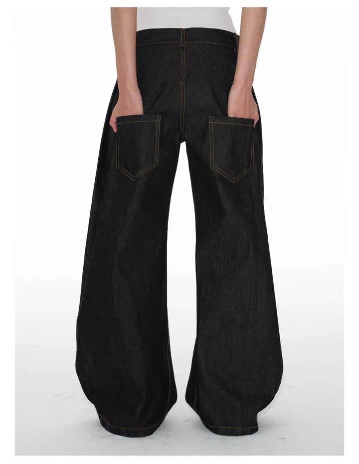 Mirla | Baggy Låg Midja Jeans Damer-Eva Jonsson