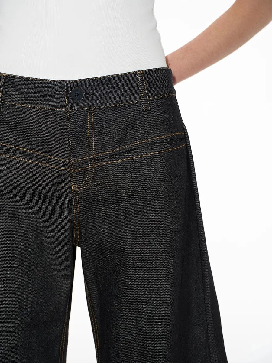 Mirla | Baggy Låg Midja Jeans Damer-Eva Jonsson