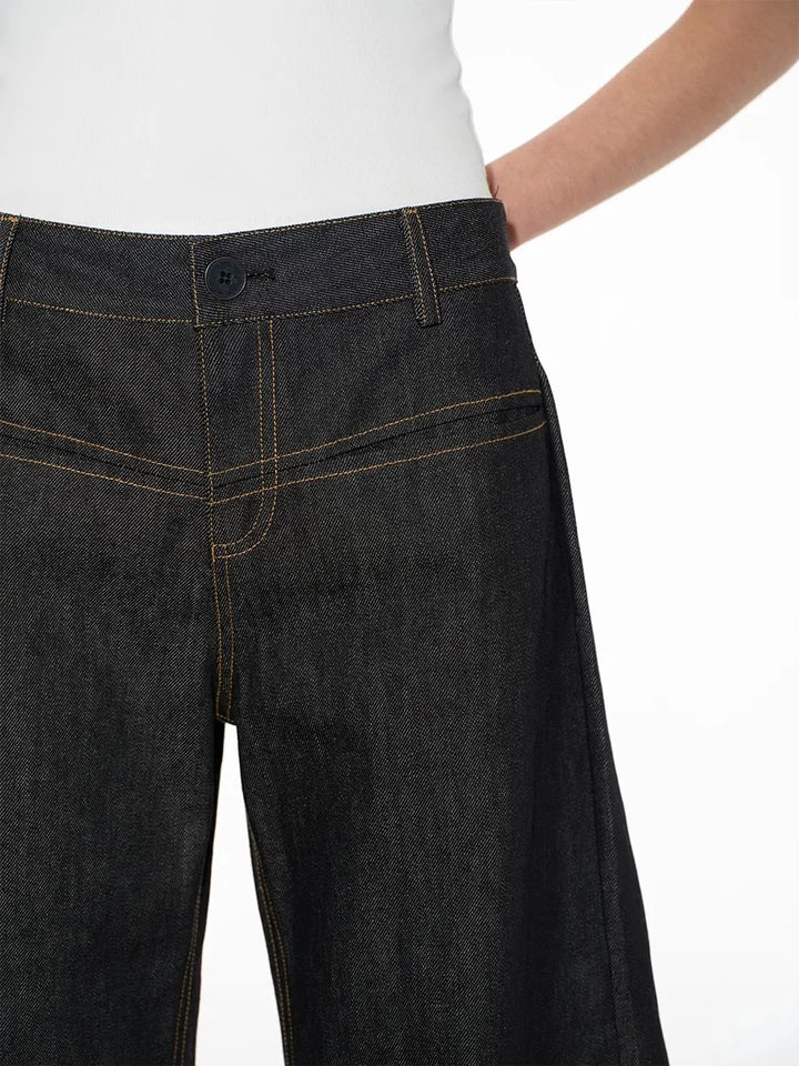 Mirla | Baggy Låg Midja Jeans Damer-Eva Jonsson