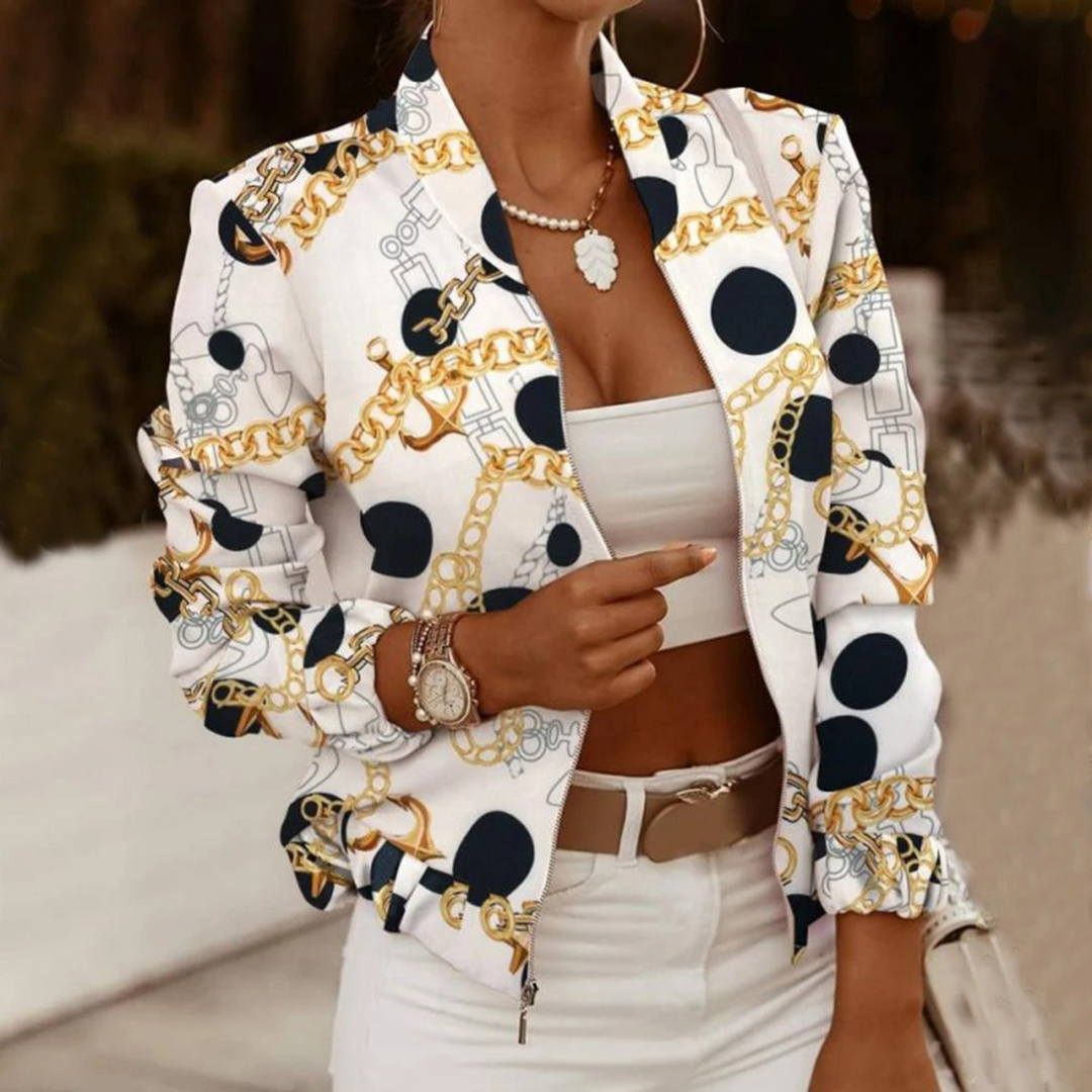 Mirla | Barockinspirerad lätt bomberjacka för kvinnor-Eva Jonsson