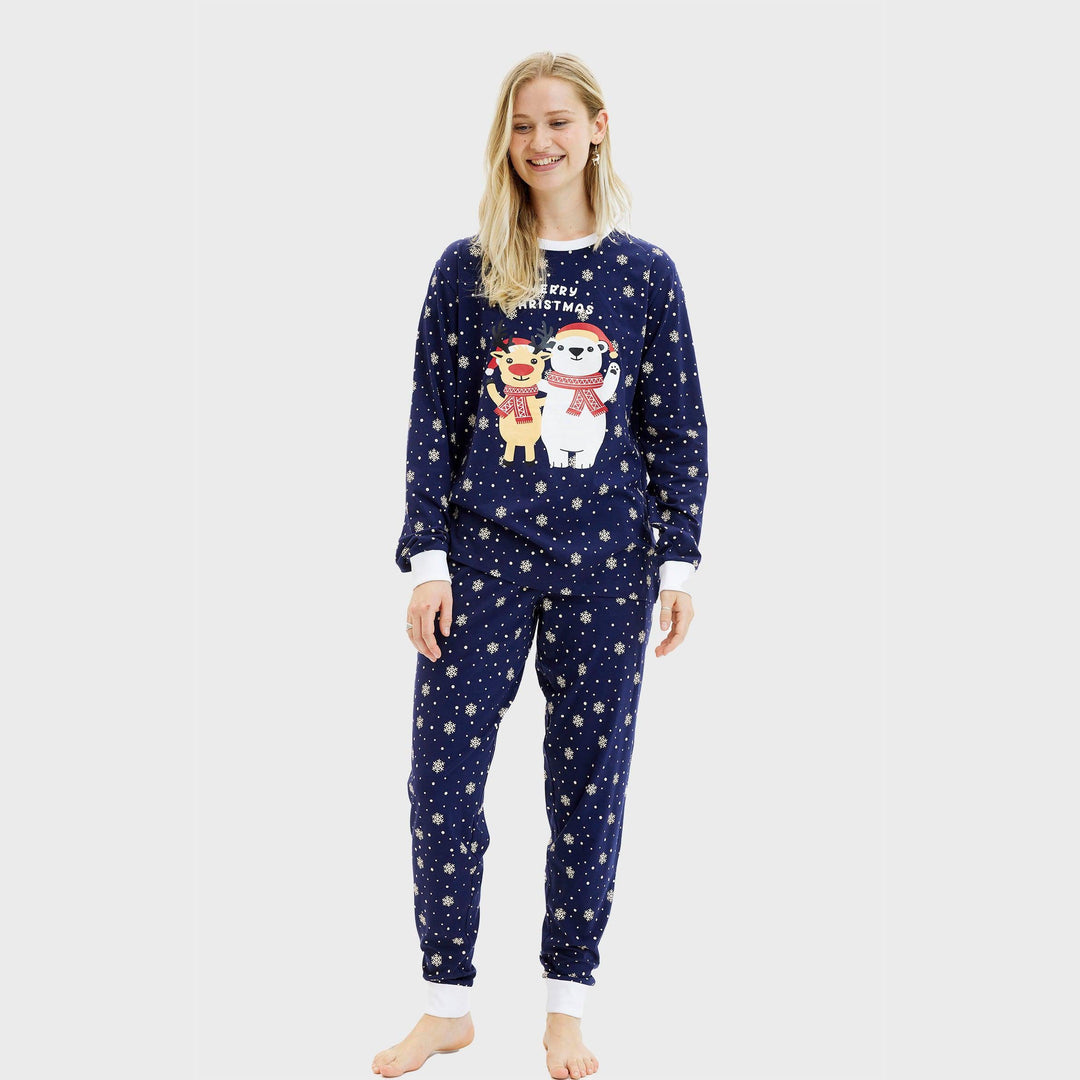 Mirla | Bästa vänner jul julpyjamas kvinnor-Eva Jonsson