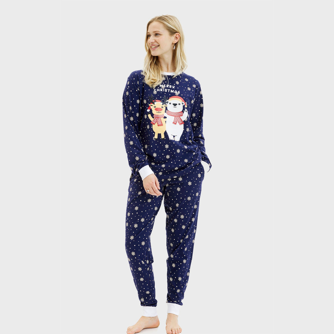 Mirla | Bästa vänner jul julpyjamas kvinnor-Eva Jonsson