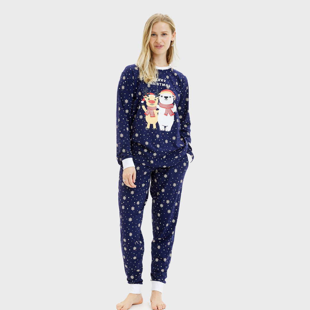 Mirla | Bästa vänner jul julpyjamas kvinnor-Eva Jonsson